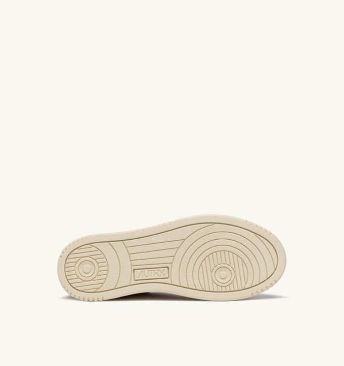 MEDALIST LOW SNEAKERS IN WHITE LEATHER AND TOBACCO SUEDE