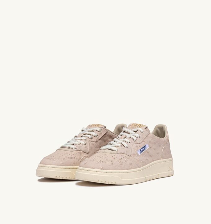 MEDALIST LOW SNEAKERS IN WOOD ASH LEATHER MEDALIST LOW SNEAKERS IN WOOD ASH LEATHER