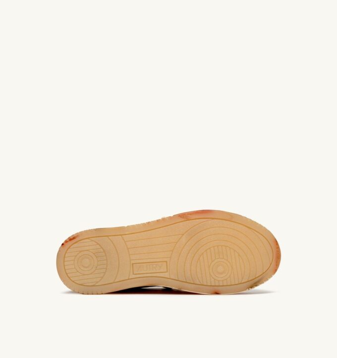 MEDALIST LOW SNEAKERS SUPER VINTAGE IN SPA BLUE AND RUSSET BROWN LEATHER MEDALIST LOW SNEAKERS SUPER VINTAGE IN SPA BLUE AND RUSSET BROWN LEATHER