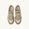 MEDALIST LOW SNEAKERS SUPER VINTAGE IN WHITE CAMEO BROWN AND SAFARI LEATHER MEDALIST LOW SNEAKERS SUPER VINTAGE IN WHITE CAMEO BROWN AND SAFARI LEATHER