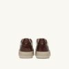 MEDALIST LOW SNEAKERS SUPER VINTAGE IN WHITE PINE GROVE AND RUM RAISIN LEATHER MEDALIST LOW SNEAKERS SUPER VINTAGE IN WHITE PINE GROVE AND RUM RAISIN LEATHER