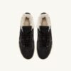 MEDALIST LOW SUPER SOFT SNEAKERS IN BLACK LEATHER
