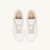 MEDALIST LOW SUPER SOFT SNEAKERS IN WHITE LEATHER
