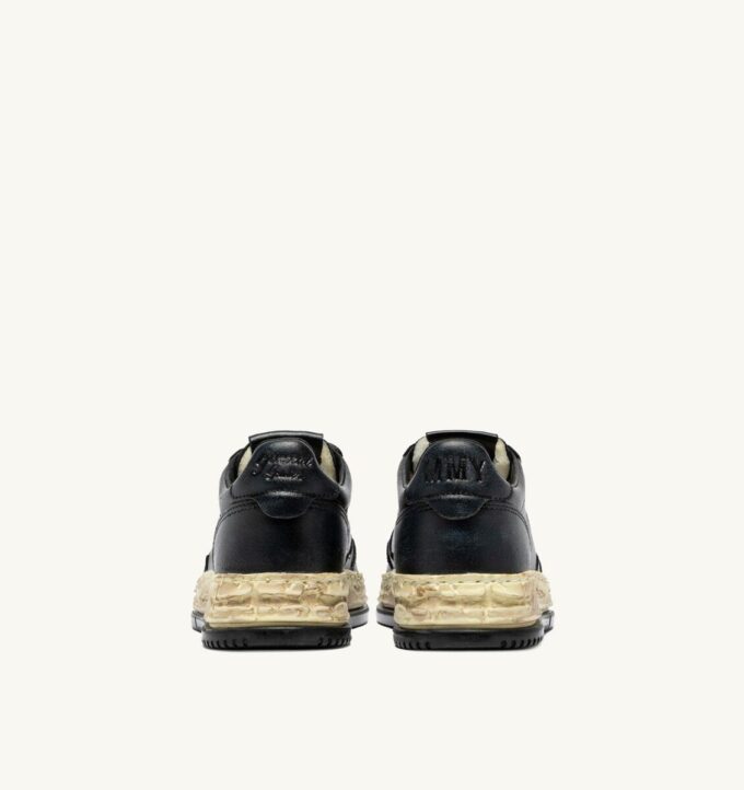 MEDALIST LOW SUPER VINTAGE ‘Autry x Maison MIHARA YASUHIRO General Scale.’ SNEAKERS IN BLACK LEATHER MEDALIST LOW SUPER VINTAGE ‘Autry x Maison MIHARA YASUHIRO General Scale.’ SNEAKERS IN BLACK LEATHER