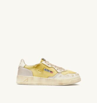 MEDALIST LOW SUPER VINTAGE SNEAKERS IN IVORY AND WHITE LEATHER AND MESH MEDALIST LOW SUPER VINTAGE SNEAKERS IN IVORY AND WHITE LEATHER AND MESH