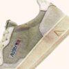 MEDALIST LOW SUPER VINTAGE SNEAKERS IN MILITARY AND WHITE LEATHER AND MESH MEDALIST LOW SUPER VINTAGE SNEAKERS IN MILITARY AND WHITE LEATHER AND MESH