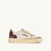 MEDALIST LOW SUPER VINTAGE SNEAKERS IN PLATINUM AND VIOLET BRUSHED LEATHER