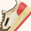 MEDALIST LOW SUPER VINTAGE SNEAKERS IN TEA-ROSE AND COVERT GREEN LEATHER