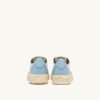MEDALIST LOW SUPER VINTAGE SNEAKERS IN WHITE CELESTIAL BLUE AND TAUPE