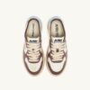 MEDALIST LOW SUPER VINTAGE SNEAKERS IN WHITE CELESTIAL BLUE AND TAUPE