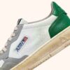 MEDALIST LOW SUPER VINTAGE SNEAKERS IN WHITE GREEN AND GRAY