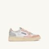 MEDALIST LOW SUPER VINTAGE SNEAKERS IN WHITE POWDER PINK AND SILVER LEATHER MEDALIST LOW SUPER VINTAGE SNEAKERS IN WHITE POWDER PINK AND SILVER LEATHER