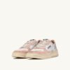 MEDALIST LOW SUPER VINTAGE SNEAKERS IN WHITE POWDER PINK AND SILVER LEATHER MEDALIST LOW SUPER VINTAGE SNEAKERS IN WHITE POWDER PINK AND SILVER LEATHER