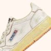 MEDALIST LOW SUPER VINTAGE SNEAKERS IN WHITE SCRUBBED LEATHER MEDALIST LOW SUPER VINTAGE SNEAKERS IN WHITE SCRUBBED LEATHER