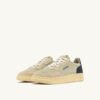 MEDALIST LOW TRICOLOR SNEAKERS IN BEIGE ECRU AND SPACE BLUE SUEDE
