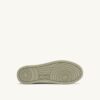 MEDALIST LOW TRICOLOR SNEAKERS IN SAND BROWN BEIGE AND GREEN GRAY SUEDE