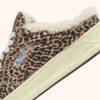 MEDALIST MULE SNEAKERS IN LEOPARD PONY HAIR EFFECT AND SHEARLING