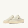 MEDALIST MULE SNEAKERS IN WINTER WHITE NAPA LEATHER MEDALIST MULE SNEAKERS IN WINTER WHITE NAPA LEATHER