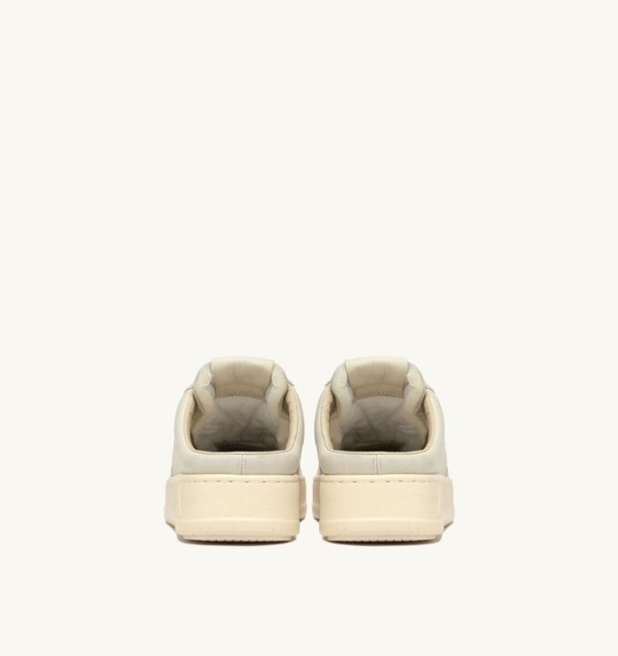 MEDALIST MULE SNEAKERS IN WINTER WHITE NAPA LEATHER MEDALIST MULE SNEAKERS IN WINTER WHITE NAPA LEATHER