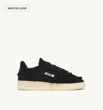 MEDALIST MUTTON SNEAKERS IN BLACK SUEDE AND SHEARLING MEDALIST MUTTON SNEAKERS IN BLACK SUEDE AND SHEARLING