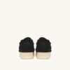 MEDALIST MUTTON SNEAKERS IN BLACK SUEDE AND SHEARLING