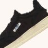 MEDALIST MUTTON SNEAKERS IN BLACK SUEDE AND SHEARLING