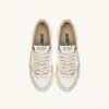 MEDALIST PLATFORM SNEAKERS IN WHITE AND SILVER LEATHER MEDALIST PLATFORM SNEAKERS IN WHITE AND SILVER LEATHER