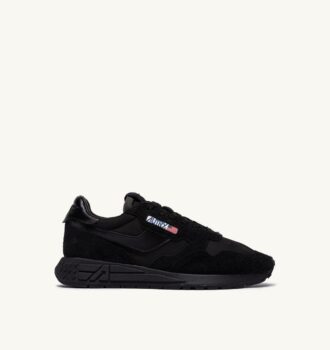 REELWIND LOW SNEAKERS IN BLACK NYLON AND SUEDE