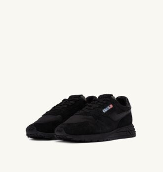 REELWIND LOW SNEAKERS IN BLACK NYLON AND SUEDE