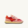 REELWIND LOW SNEAKERS IN BLOSSOM AND MOLTEN LAVA SUEDE AND MESH