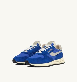 REELWIND LOW SNEAKERS IN BLUE NYLON AND SUEDE