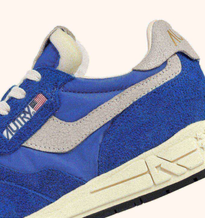 REELWIND LOW SNEAKERS IN BLUE NYLON AND SUEDE REELWIND LOW SNEAKERS IN BLUE NYLON AND SUEDE