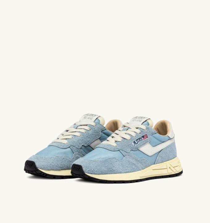 REELWIND LOW SNEAKERS IN CELESTIAL BLUE NYLON AND SUEDE