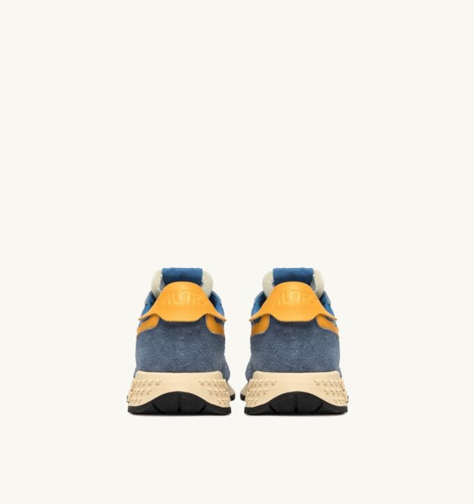 REELWIND LOW SNEAKERS IN CENBLE AND GOLD FUSION SUEDE AND NYLON