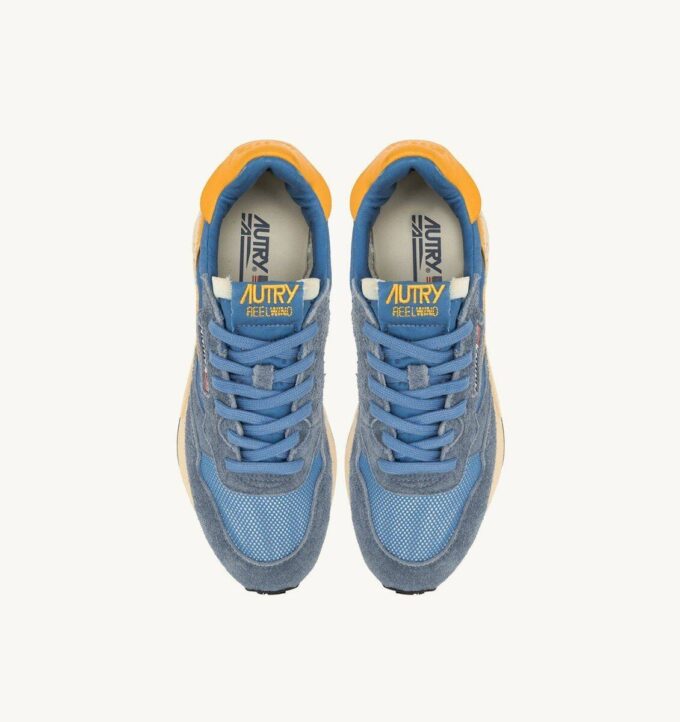 REELWIND LOW SNEAKERS IN CENBLE AND GOLD FUSION SUEDE AND NYLON