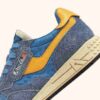 REELWIND LOW SNEAKERS IN CENBLE AND GOLD FUSION SUEDE AND NYLON