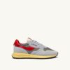 REELWIND LOW SNEAKERS IN GRAY AND MOON SUEDE AND MESH REELWIND LOW SNEAKERS IN GRAY AND MOON SUEDE AND MESH