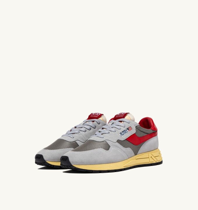 REELWIND LOW SNEAKERS IN GRAY AND MOON SUEDE AND MESH REELWIND LOW SNEAKERS IN GRAY AND MOON SUEDE AND MESH