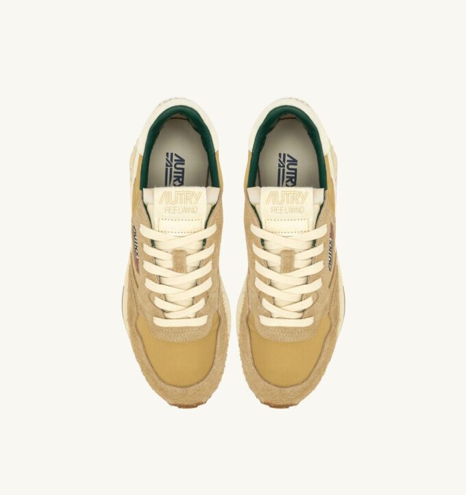 REELWIND LOW SNEAKERS IN LEAF AND NUT SUEDE AND NYLON