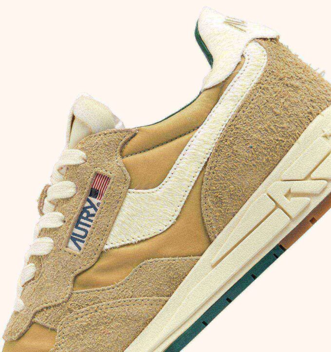 REELWIND LOW SNEAKERS IN LEAF AND NUT SUEDE AND NYLON