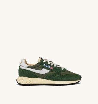 REELWIND LOW SNEAKERS IN MILITARY NYLON AND SUEDE