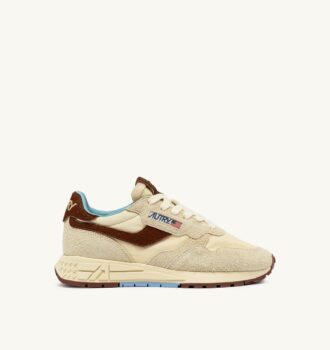 REELWIND LOW SNEAKERS IN NUT AND BROWN SUEDE AND NYLON