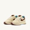 REELWIND LOW SNEAKERS IN NUT AND BROWN SUEDE AND NYLON