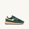 REELWIND LOW SNEAKERS IN NYLON SUEDE AND LEATHER COLOR BOTTLE GREEN AND RUTABAGA