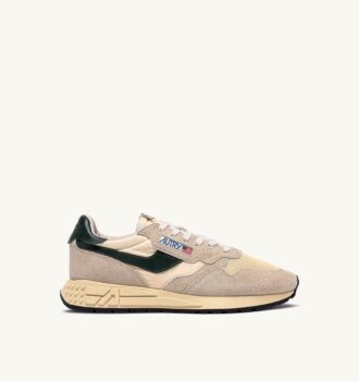 REELWIND LOW SNEAKERS IN NYLON SUEDE AND LEATHER COLOR ECRU AND MOUNTAIN REELWIND LOW SNEAKERS IN NYLON SUEDE AND LEATHER COLOR ECRU AND MOUNTAIN