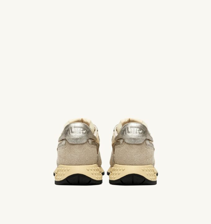 REELWIND LOW SNEAKERS IN NYLON SUEDE AND LEATHER COLOR ECRU AND PLATINUM REELWIND LOW SNEAKERS IN NYLON SUEDE AND LEATHER COLOR ECRU AND PLATINUM