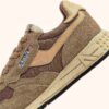 REELWIND LOW SNEAKERS IN NYLON SUEDE AND LEATHER COLOR HIDE AND CHIPMUNK
