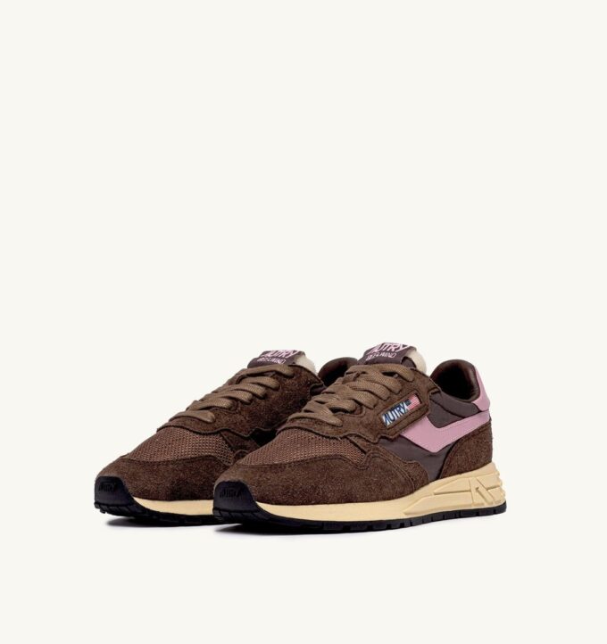REELWIND LOW SNEAKERS IN NYLON SUEDE AND LEATHER COLOR PLUGH AND ZEPHYR