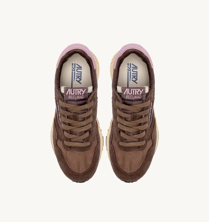 REELWIND LOW SNEAKERS IN NYLON SUEDE AND LEATHER COLOR PLUGH AND ZEPHYR