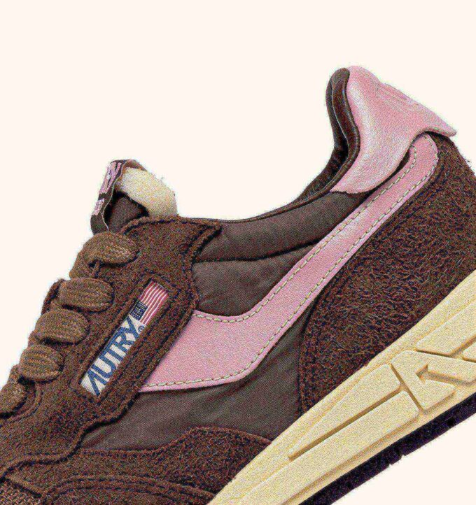 REELWIND LOW SNEAKERS IN NYLON SUEDE AND LEATHER COLOR PLUGH AND ZEPHYR